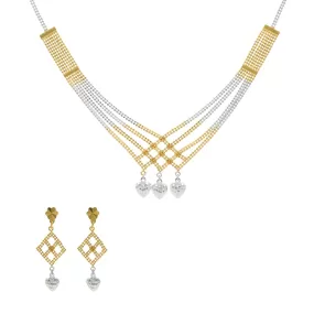 22K Yellow Gold Singapore set with Earrings