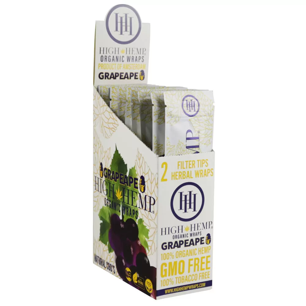 25PC DISP - High Hemp Organic CBD Wraps