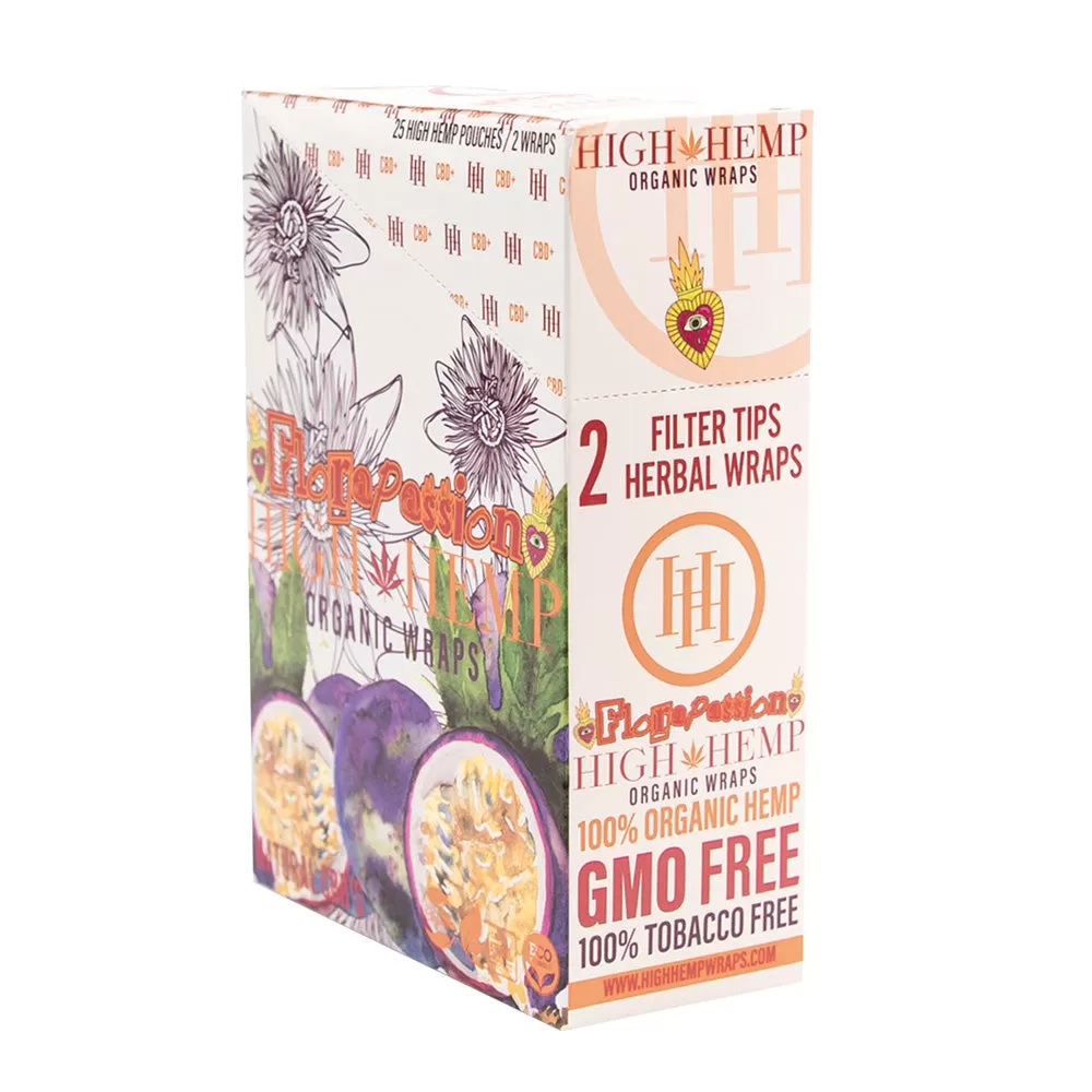 25PC DISP - High Hemp Organic CBD Wraps