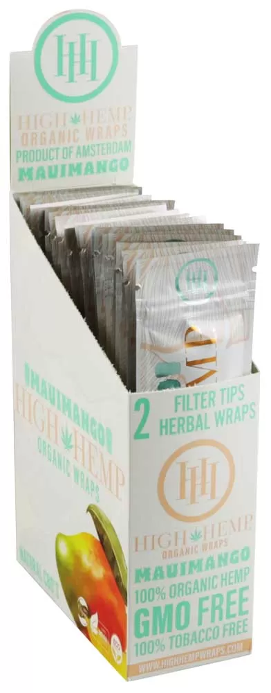 25PC DISP - High Hemp Organic CBD Wraps