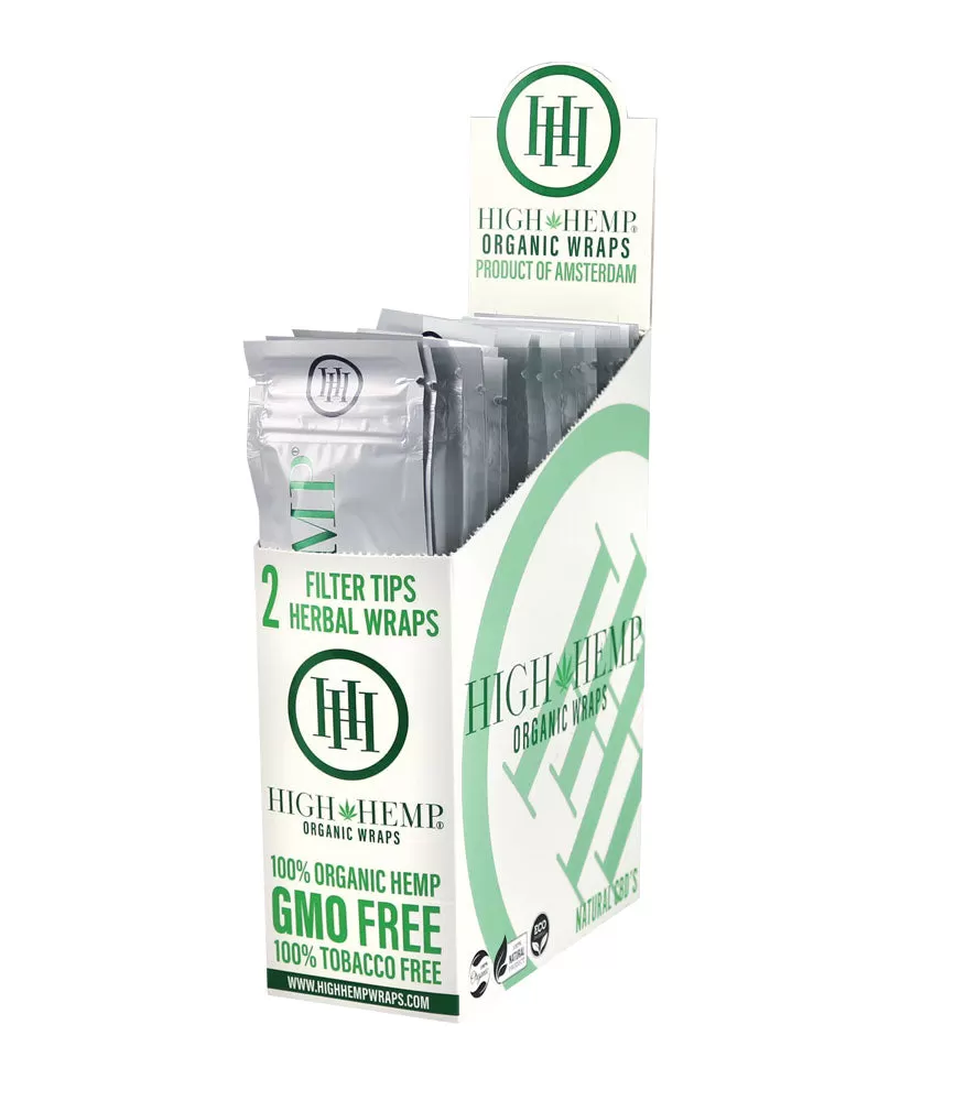 25PC DISP - High Hemp Organic CBD Wraps