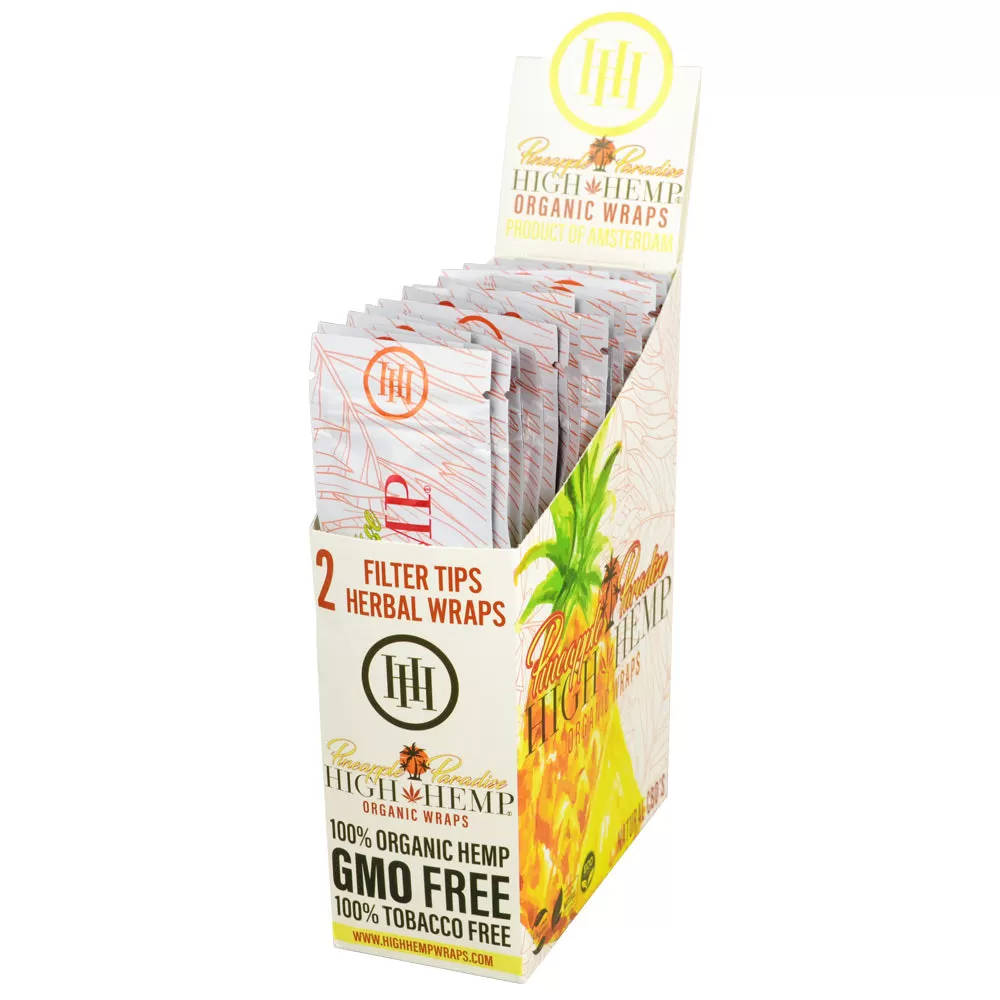 25PC DISP - High Hemp Organic CBD Wraps