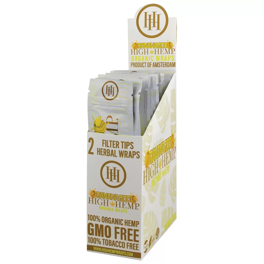 25PC DISP - High Hemp Organic CBD Wraps