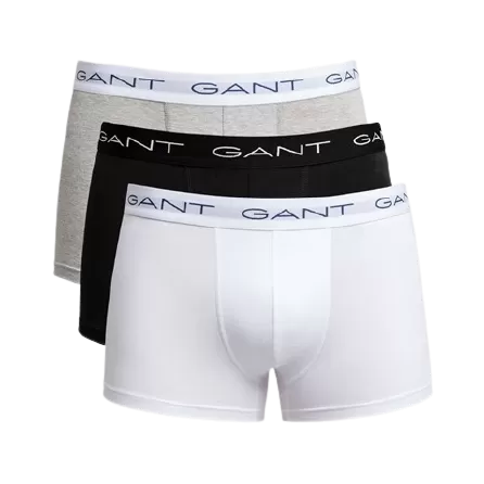 3-Pack Trunks - Grey Melange (White, Black, Grey)