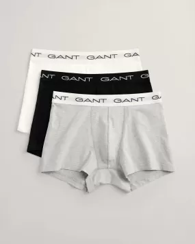 3-Pack Trunks - Grey Melange (White, Black, Grey)