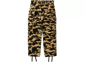 A Bathing Ape First Camo Cargo Pants in Yellow xld