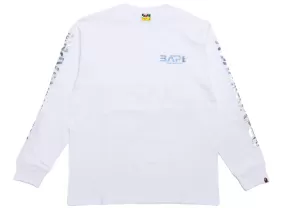 A Bathing Ape Moon Photo L/S Tee in White