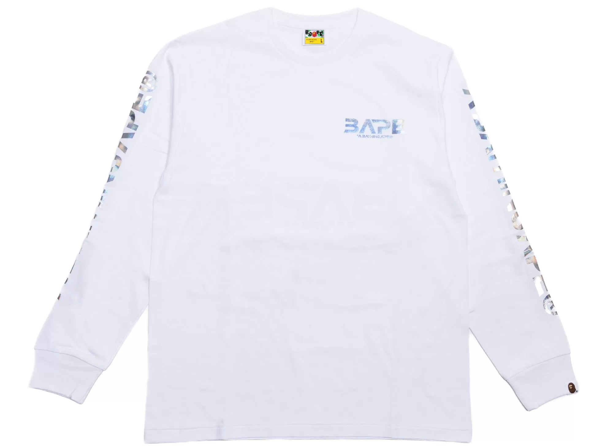 A Bathing Ape Moon Photo L/S Tee in White