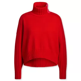 adidas x IVY PARK Turtle Neck Crop Sweater - Power Red