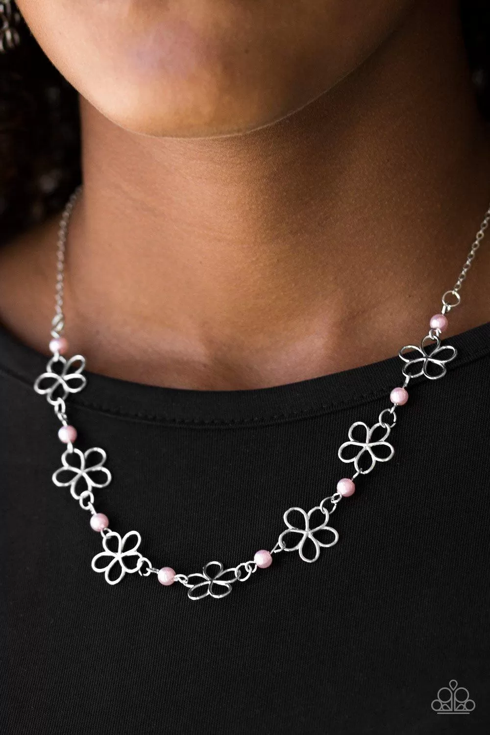 Always Abloom Pink Necklace - Paparazzi Accessories