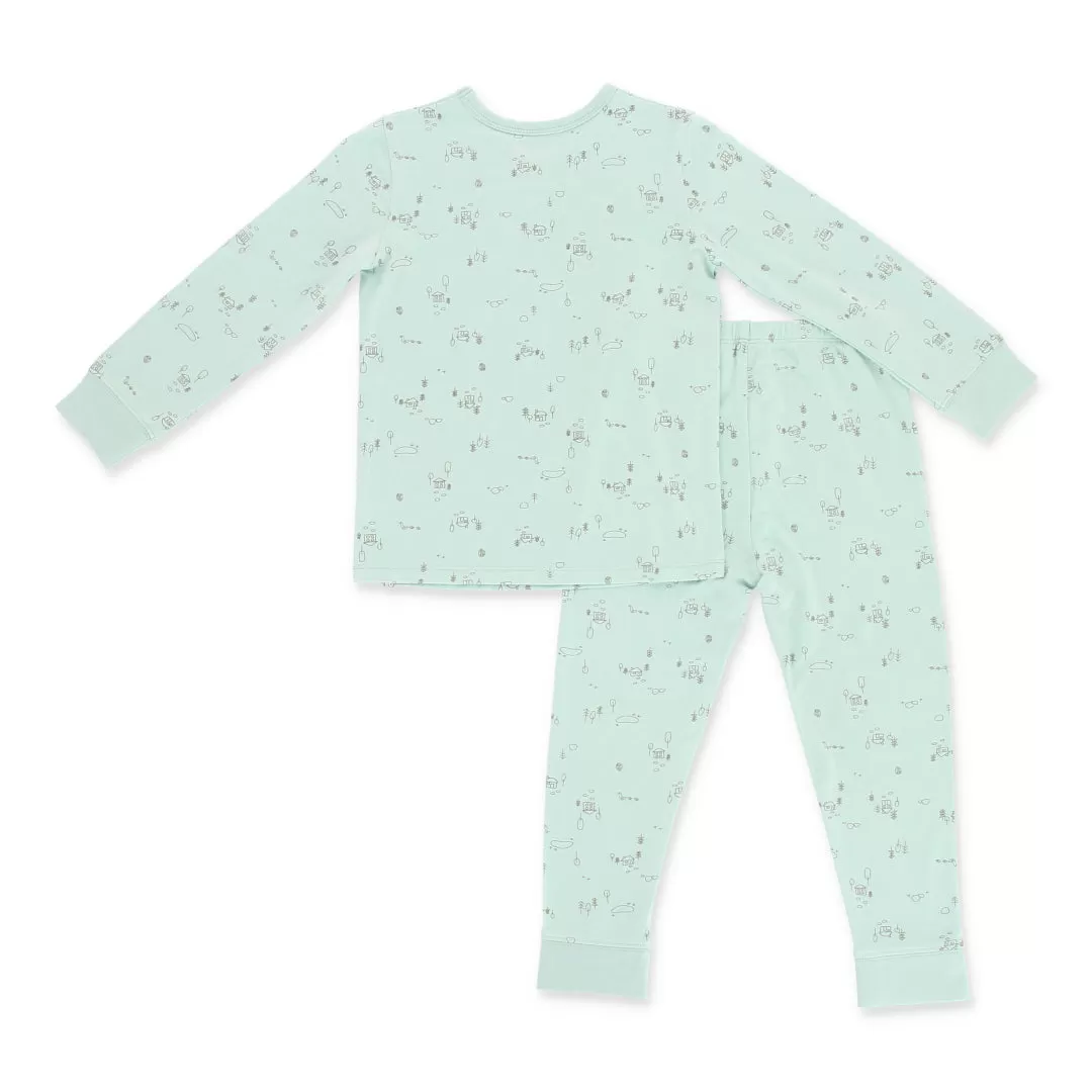 An Adventure Bamboo Toddler Jammies Pyjamas Set (Green)