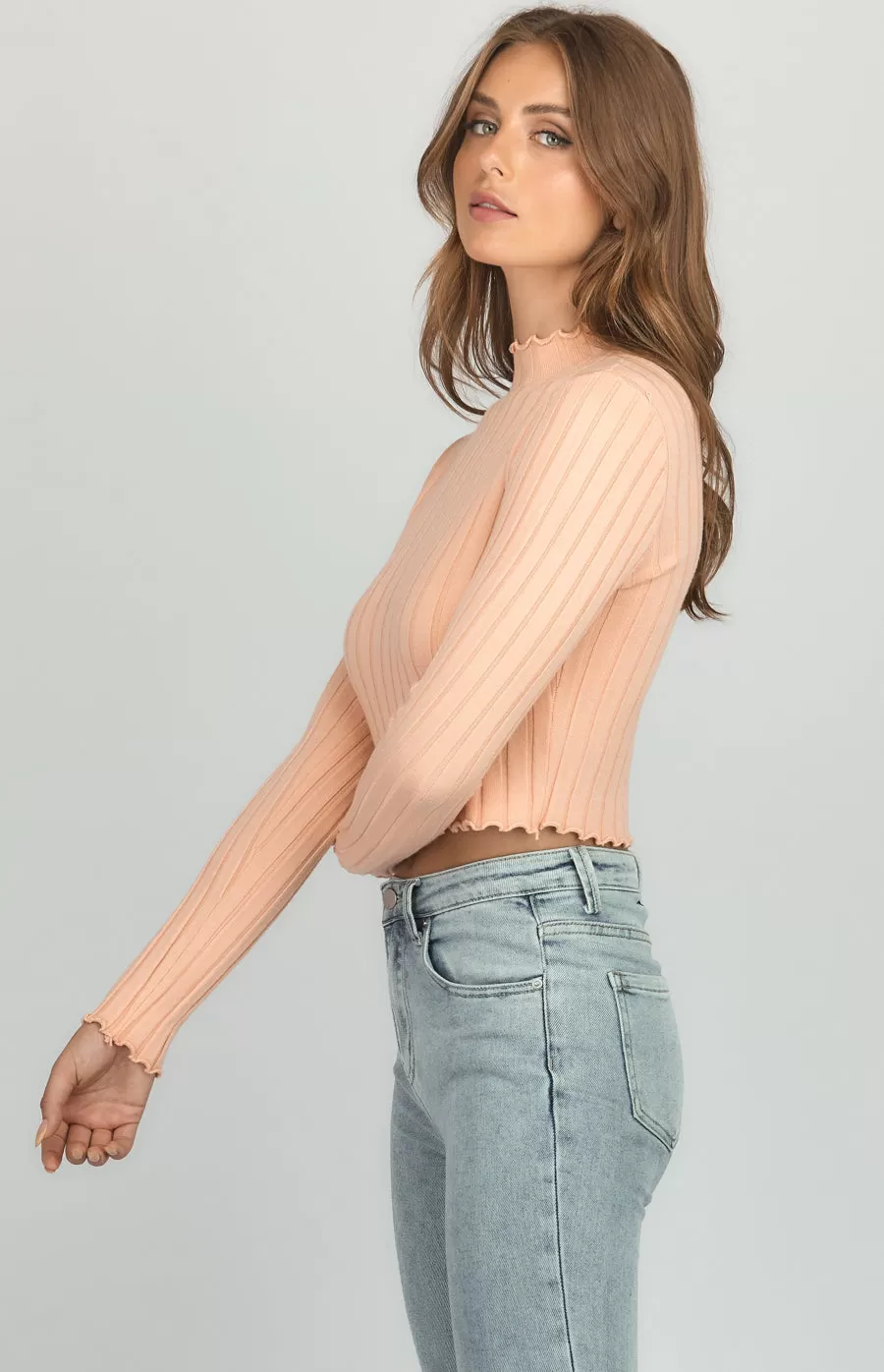 APRICOT CROP KNIT