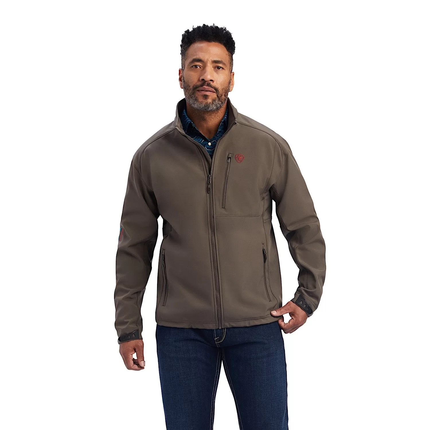 Ariat Mens Logo 2.0 Softshell Jacket Banyan Bark