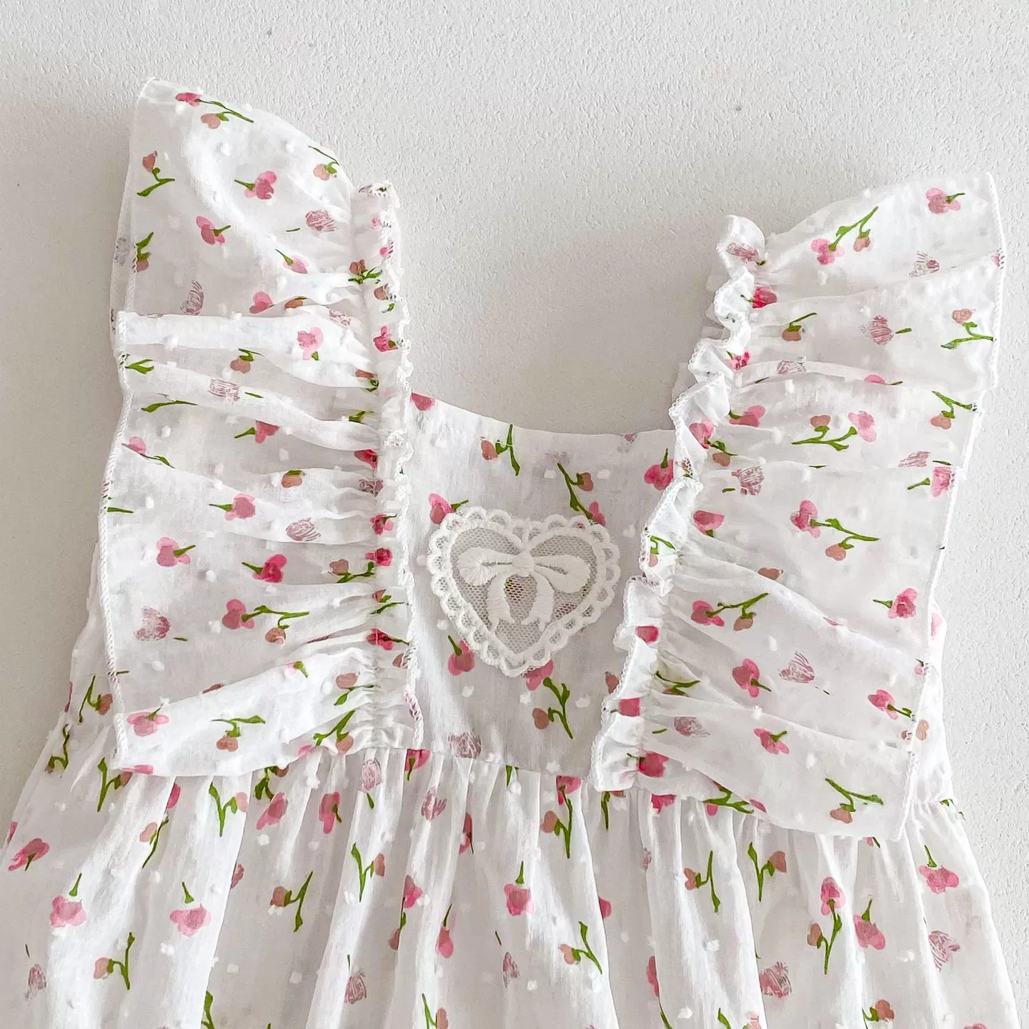 Baby Kid Girls Flower Print Rompers Wholesale 240301146