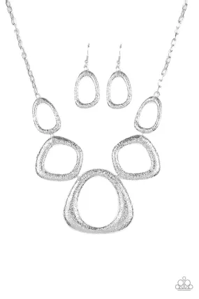 Backstreet Bandit Silver Necklace - Paparazzi Accessories