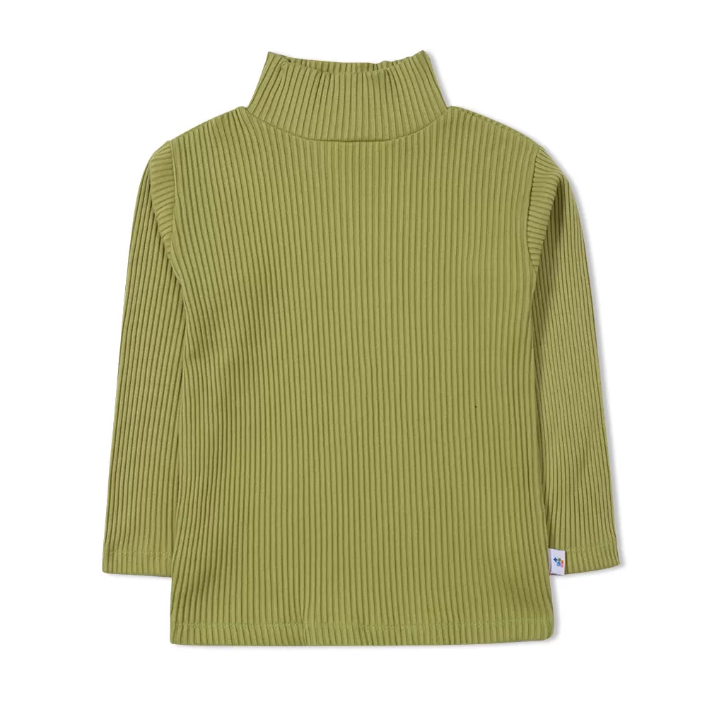 Basic Green High Neck