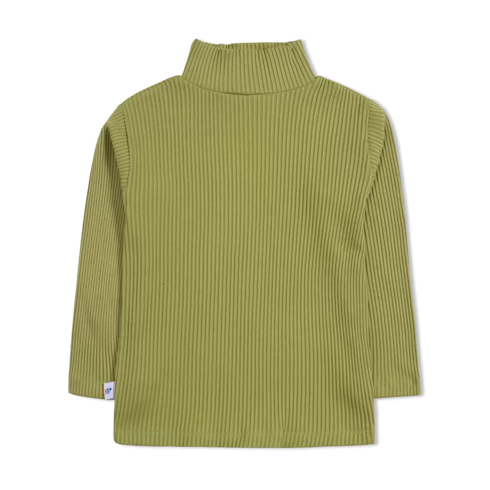 Basic Green High Neck