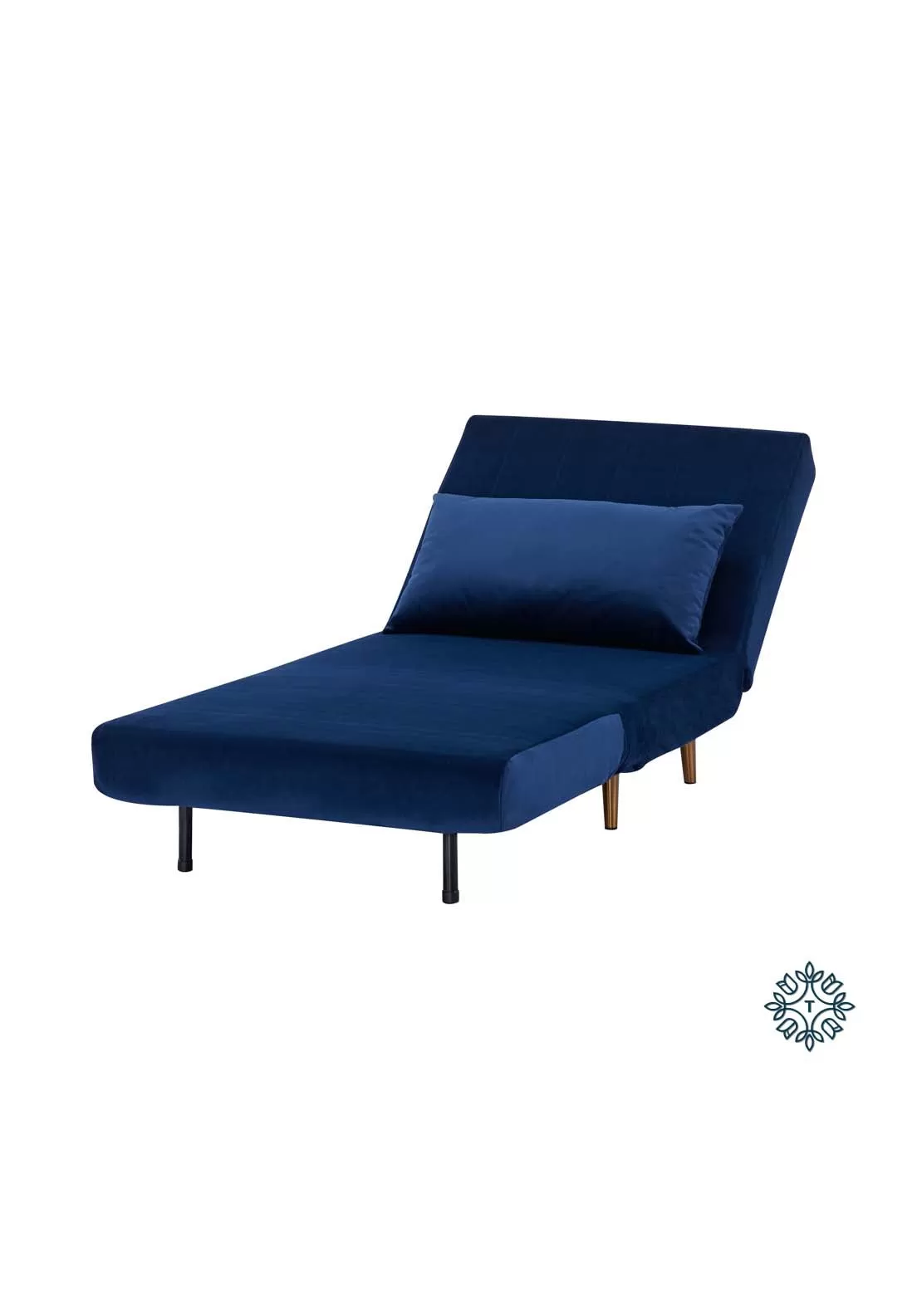 Bessie Single Sofa Bed - Blue