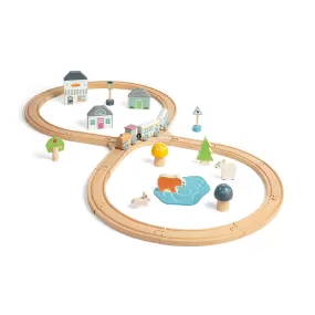 Bigjigs Toys Woodland Animal Wooden Train Set