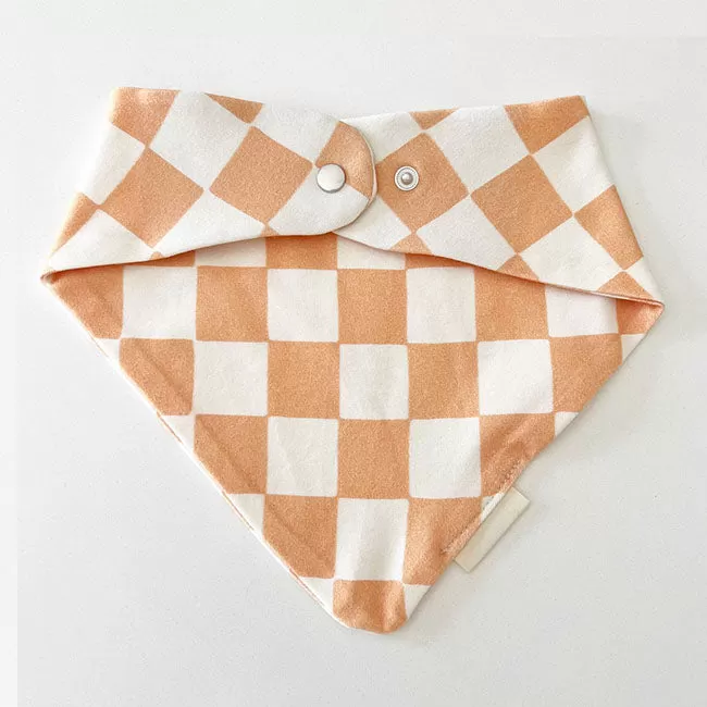 Bohemian Babies Organic Cotton Bandana Bib - Rose Pinkcheckered