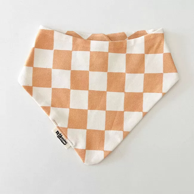 Bohemian Babies Organic Cotton Bandana Bib - Rose Pinkcheckered