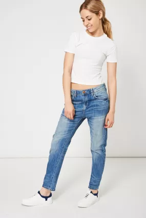 Boyfriend Jeans In Blue Ex-Branded