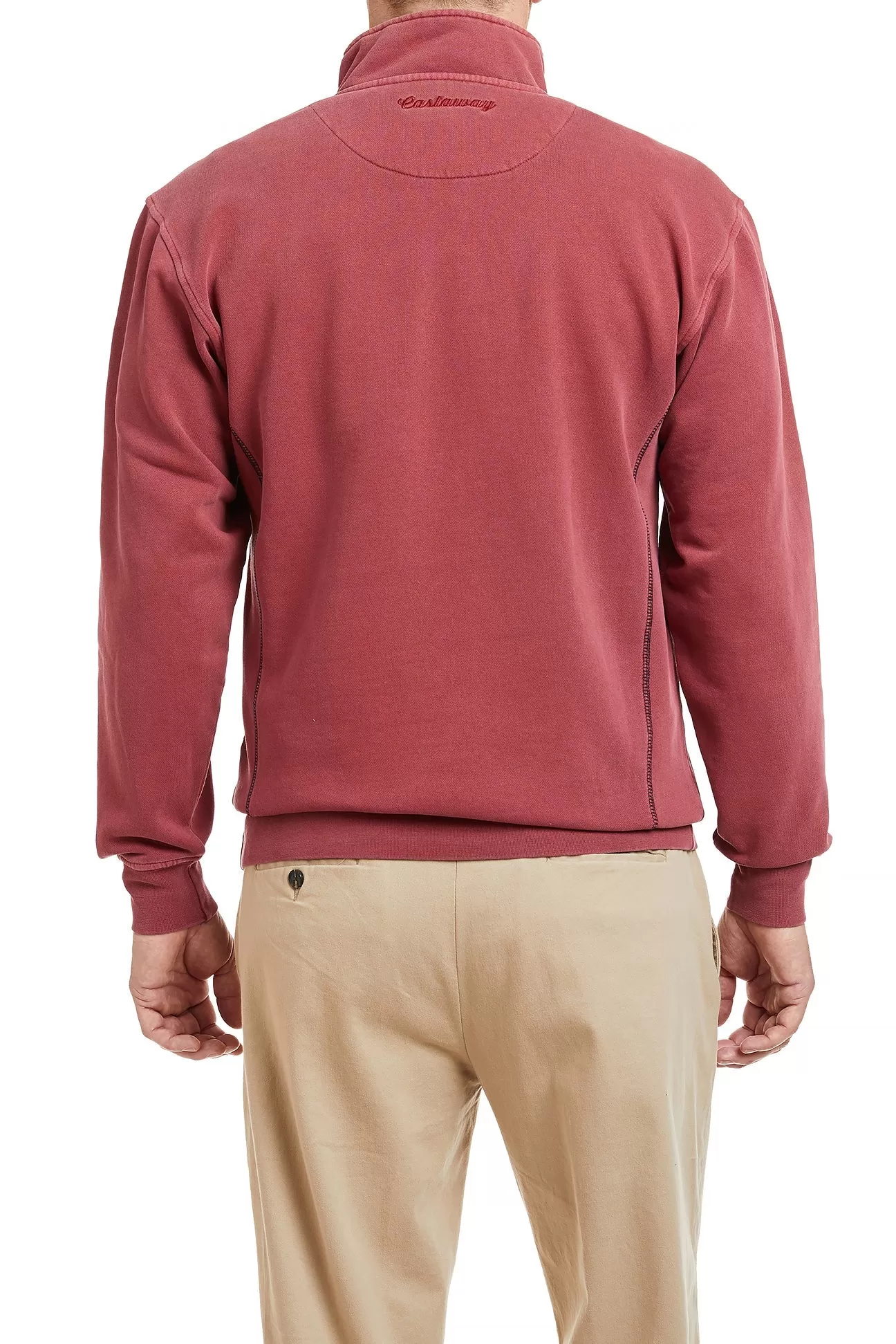 Breakwater Quarterzip Weathered Red