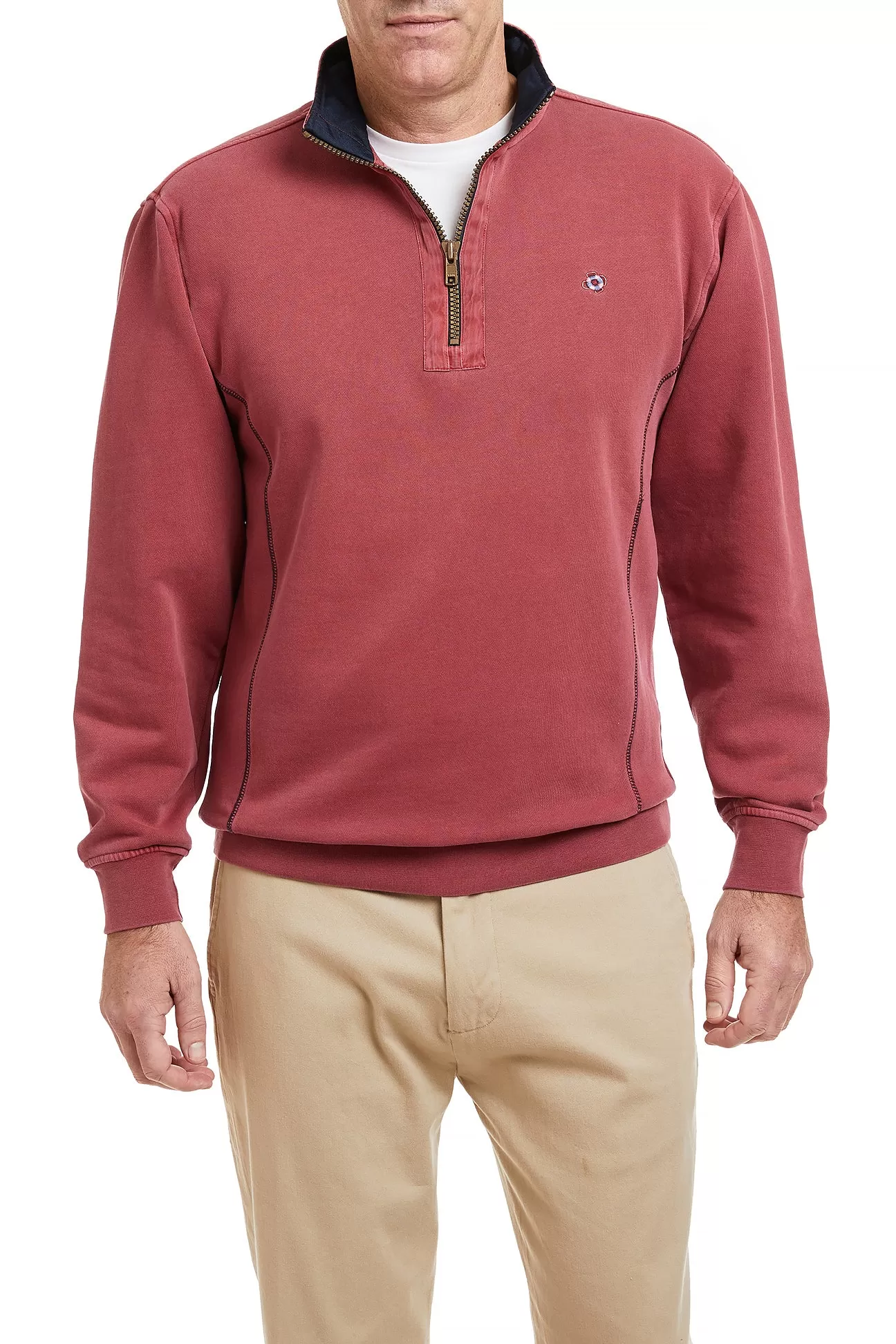 Breakwater Quarterzip Weathered Red