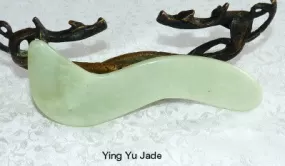 Chinese Jade Professional Size Gua Sha Tool #3 Earth - Scraping Tool, Chinese Medicine (GUA-3)