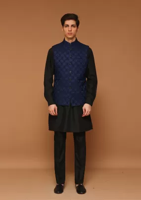 Classic Jamawar Outer Space Traditional Waistcoat