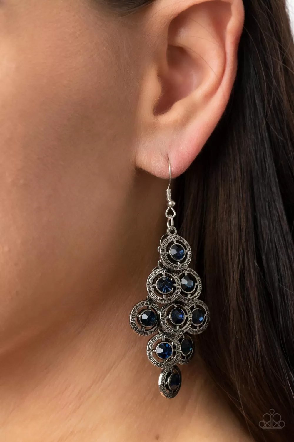 Constellation Cruise Blue Earrings - Paparazzi Accessories