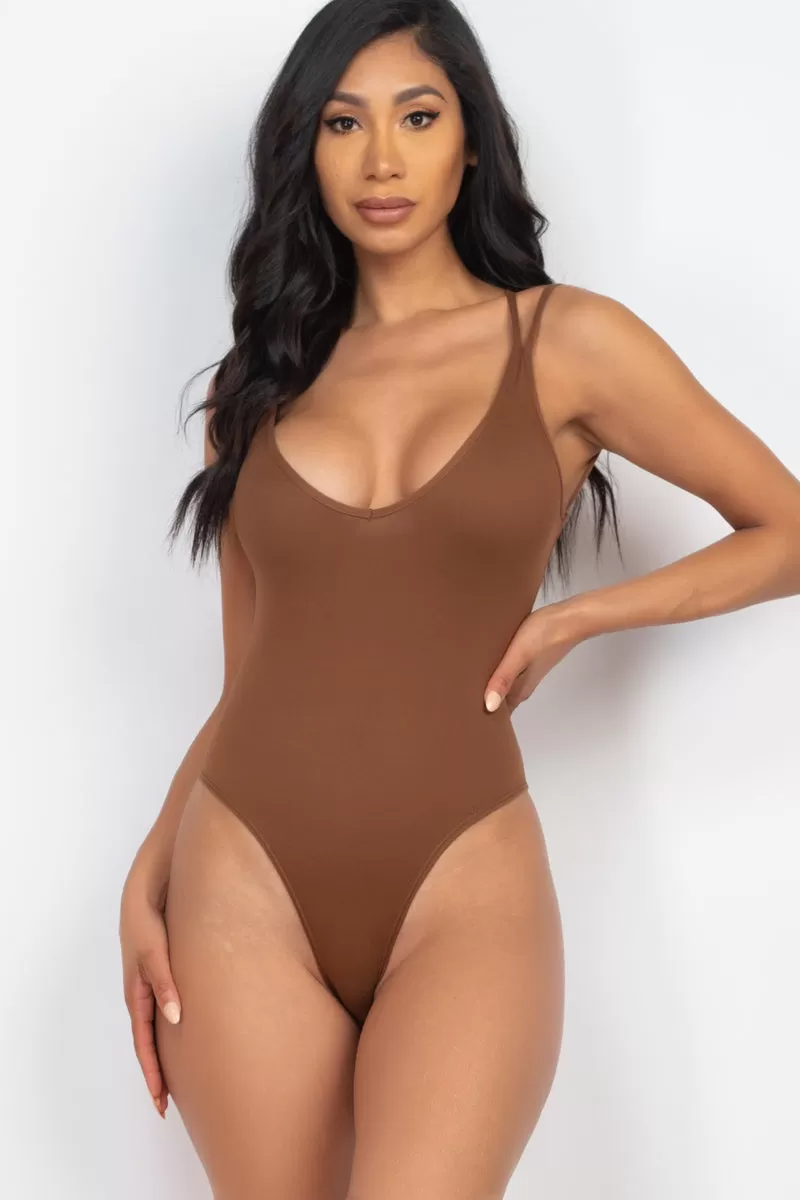 Crisscross Back Sexy Bodysuit Top