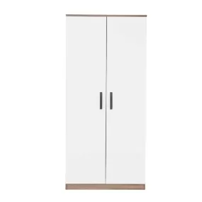 CuddleCo Enzo Wardrobe - Truffle Oak/White