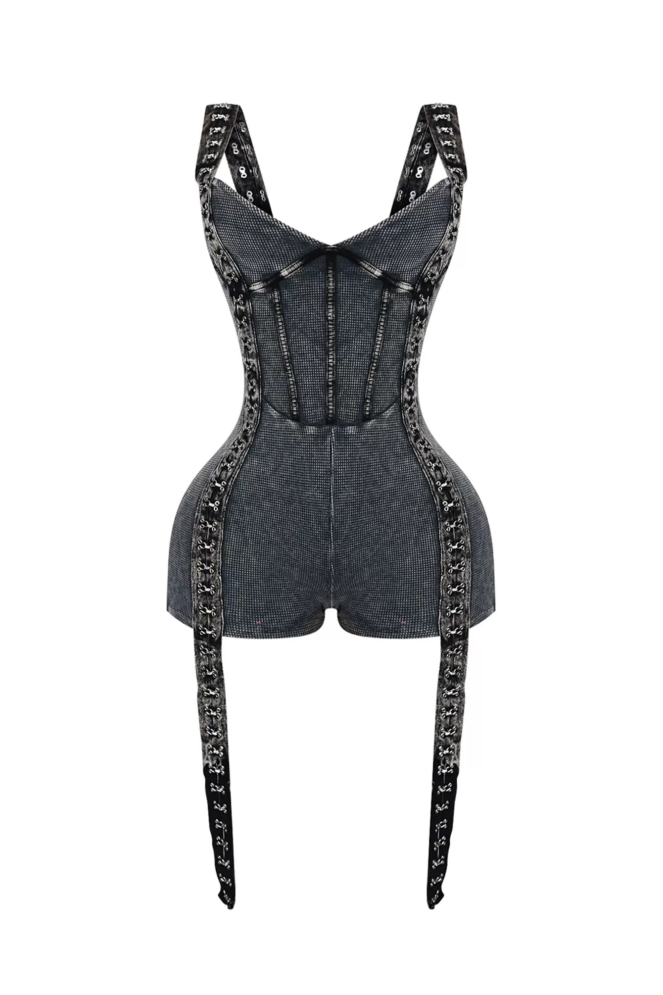 Die For You Corset Mineral Washed Romper