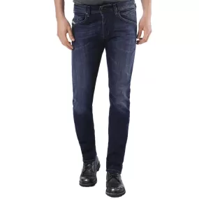 DIESEL Belther 0814W Slim Tapered Fit Stretch Jeans - Blue