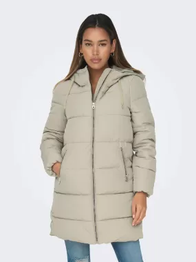 Dolly Long Puffer Coat - Withered Teak