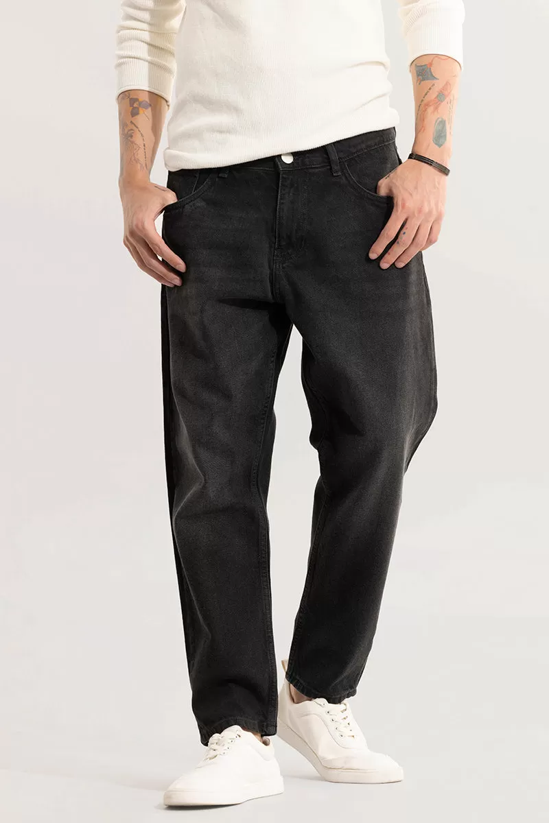 Dusk Mid Black Baggy Fit Jeans