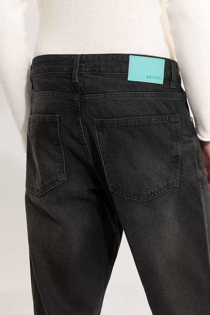 Dusk Mid Black Baggy Fit Jeans