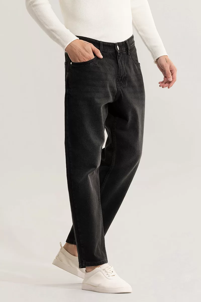 Dusk Mid Black Baggy Fit Jeans