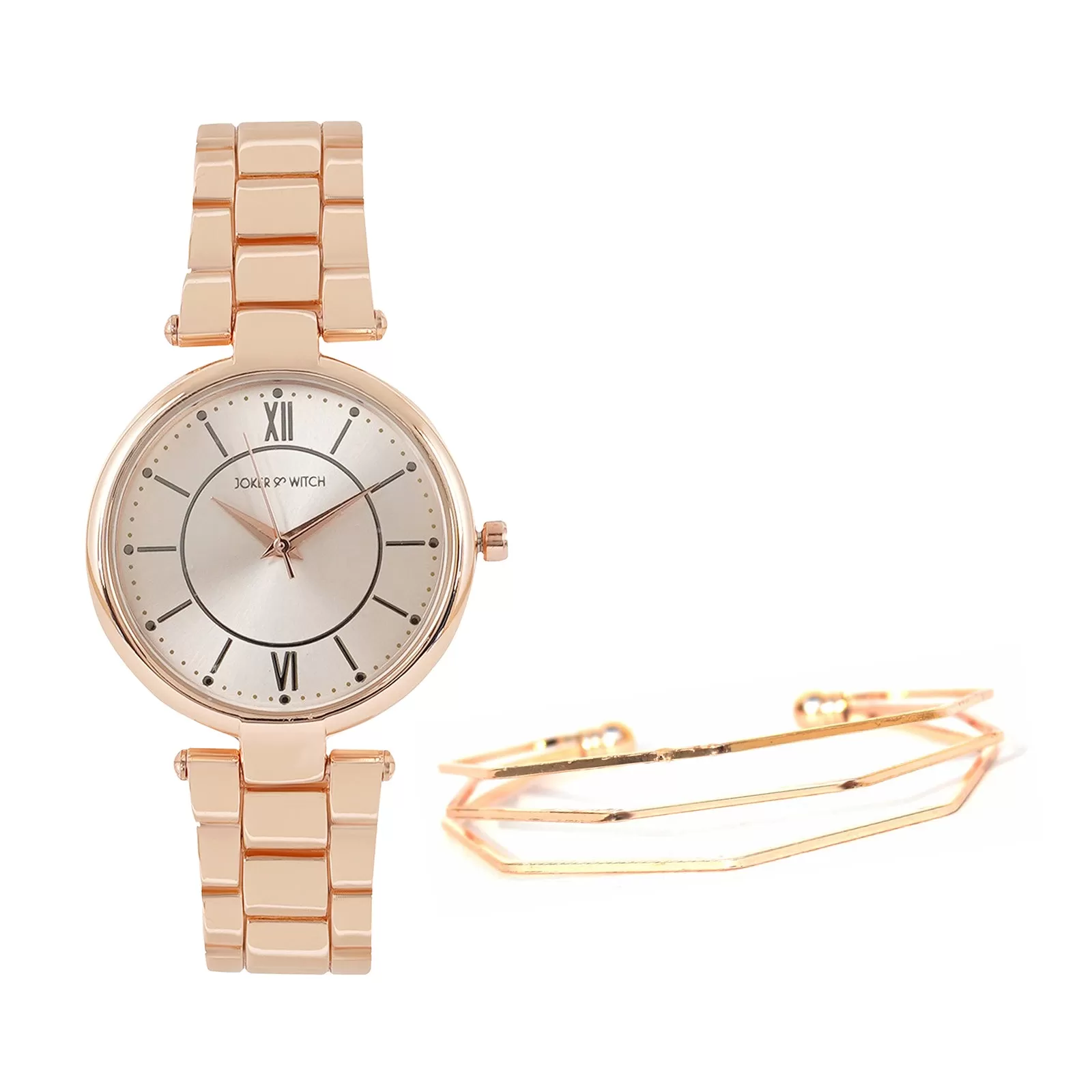 Fazed Rosegold Watch Bracelet Stack