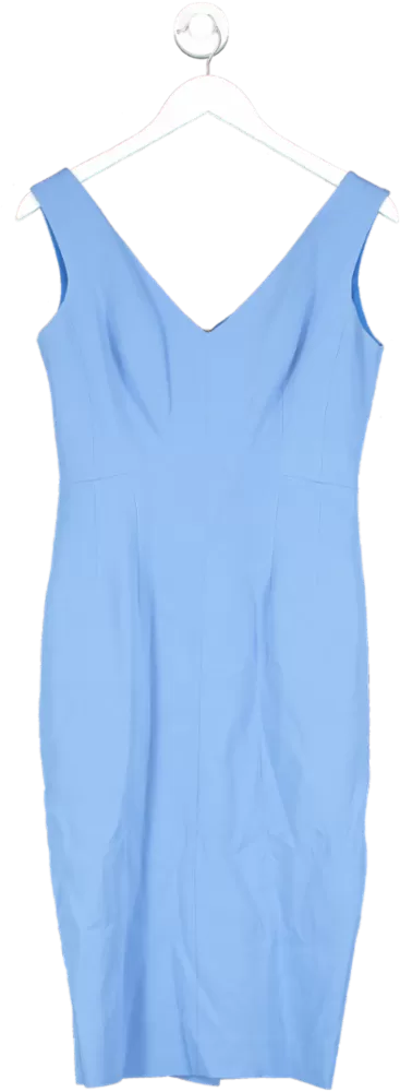 Fenn Wright Manson Blue Sleeveless Shift Midi Dress And Cropped Jacket UK 8