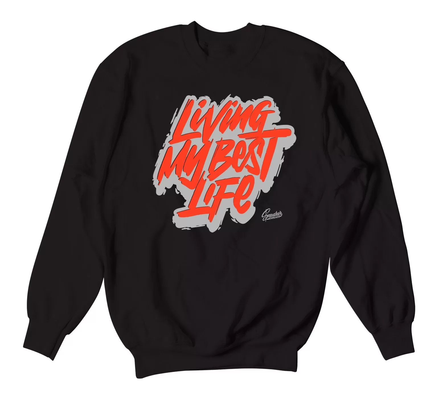 Foamposite Lava Sweater - Living Life - Black