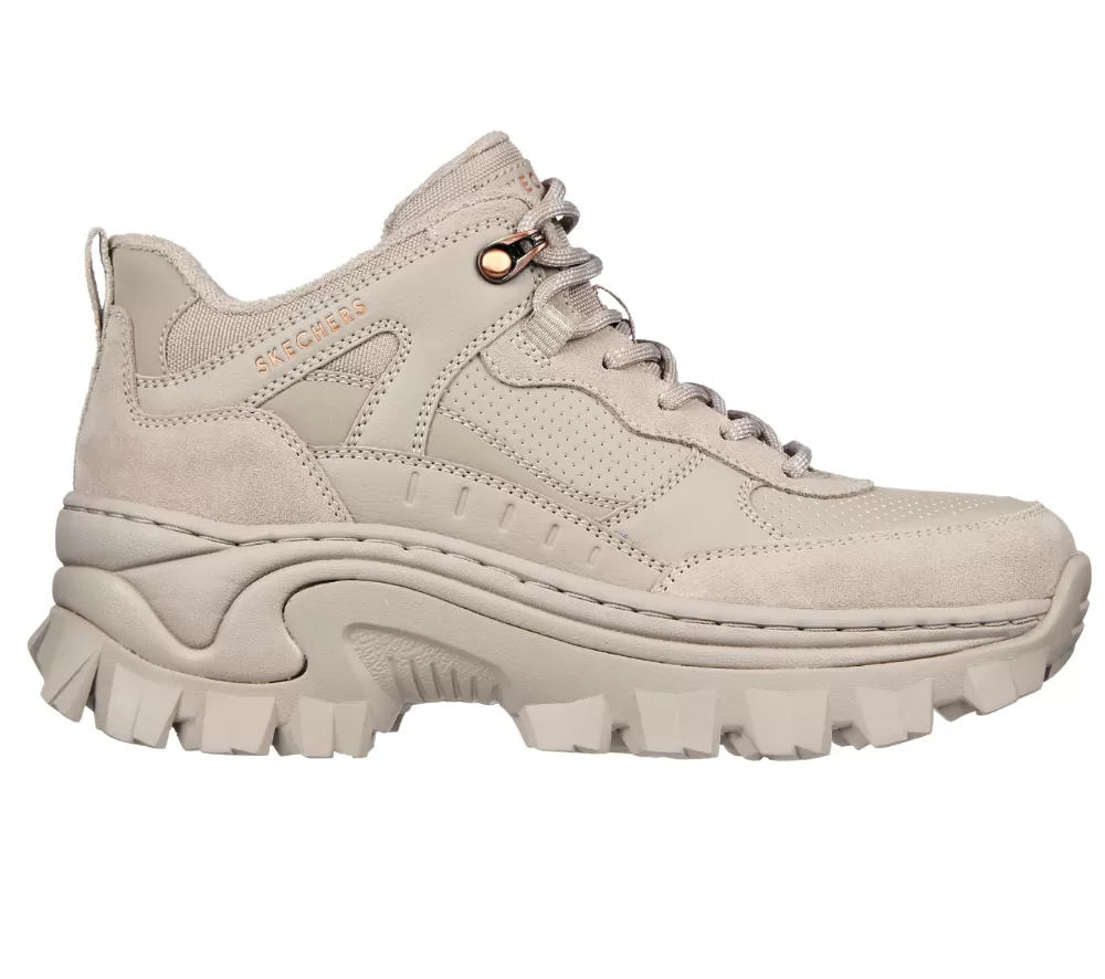 Ghete sport, dama, SKECHERS Hi Ryze Gawkers Street Blox-Block, 177240-TPE bej, piele naturala