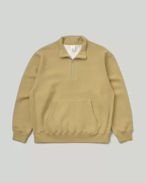 Half Zip Pocket Pullover Mustard