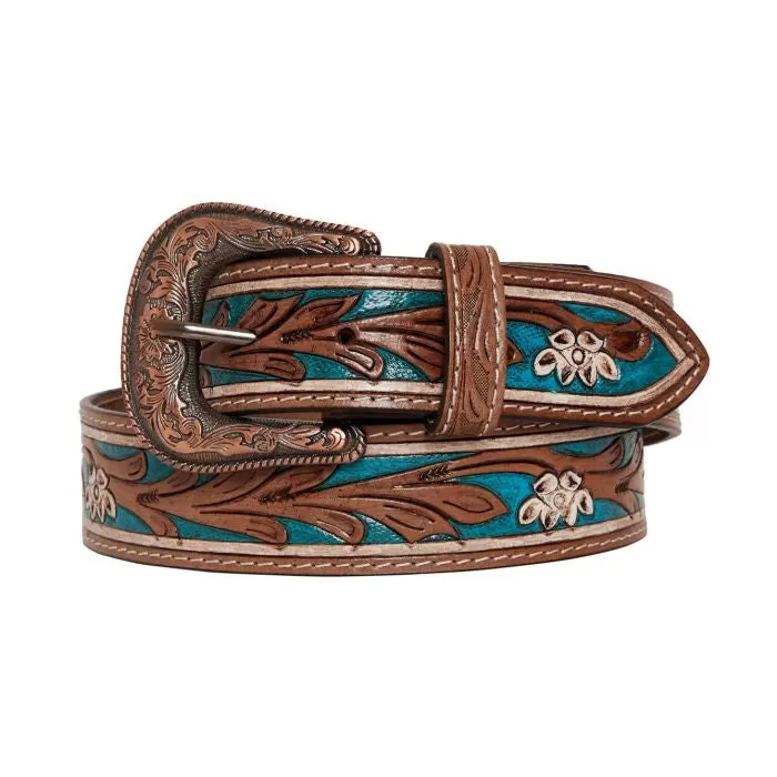 Hand-Tooled Leather Belt