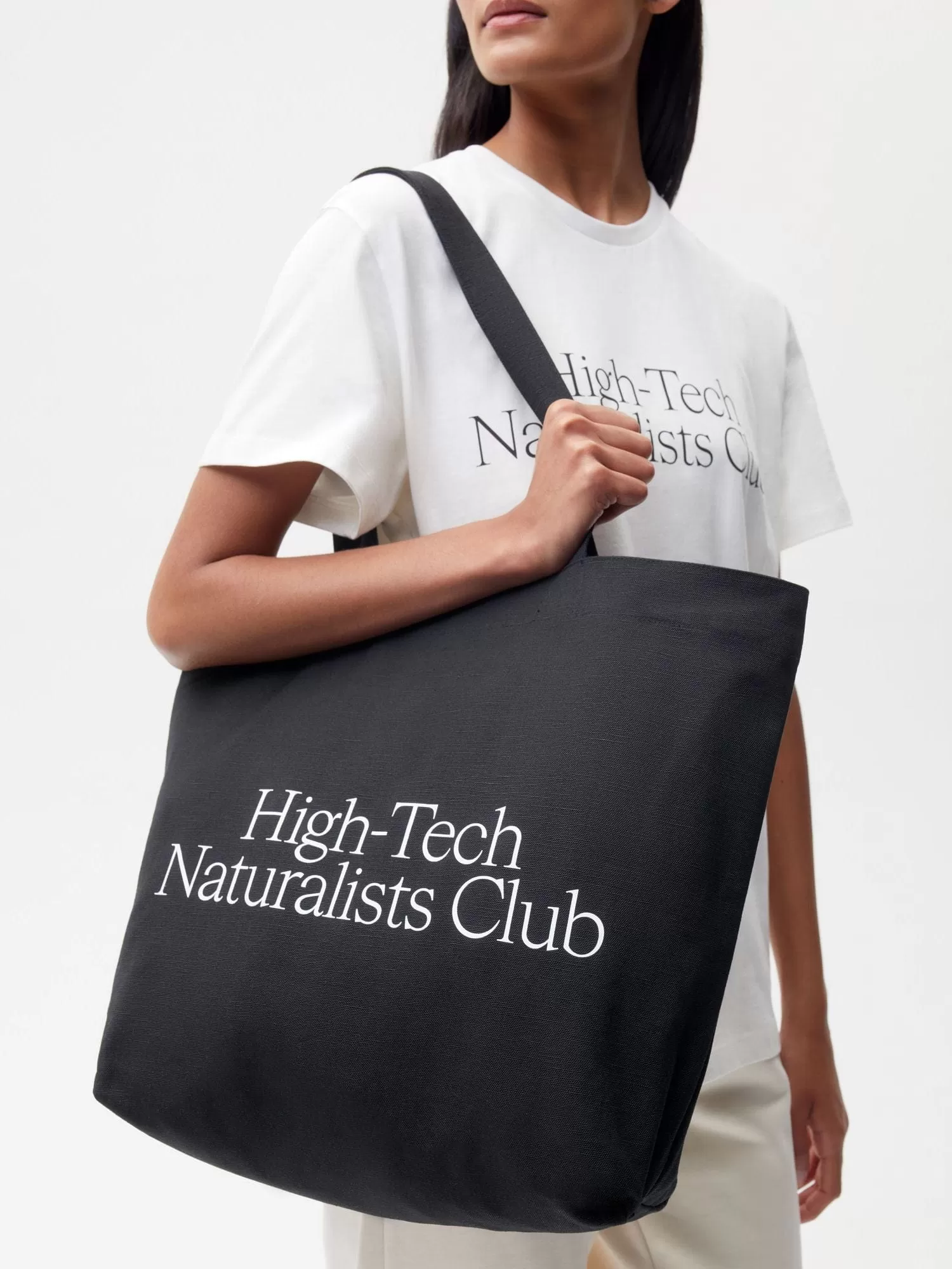 High-Tech Naturalists Club Tote Bag—black