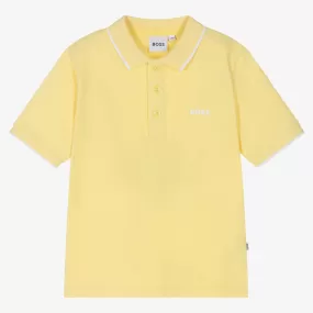 Hugo Boss Boys Basic Short Sleeve Polo _Yellow J25O25-528