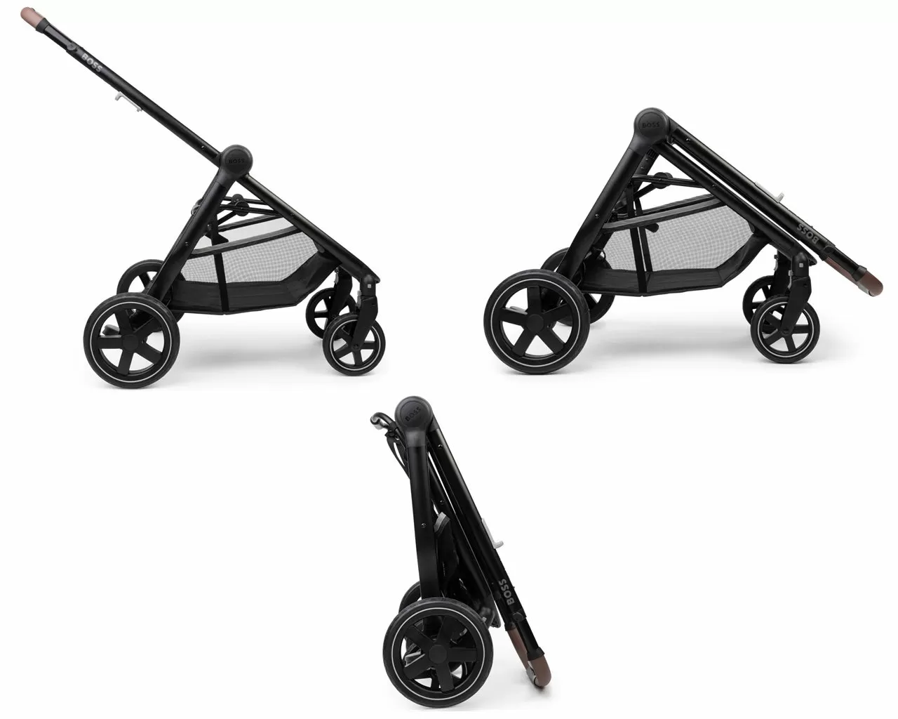 Hugo Boss J90258 09B Two In One Compact Stroller Black Pram