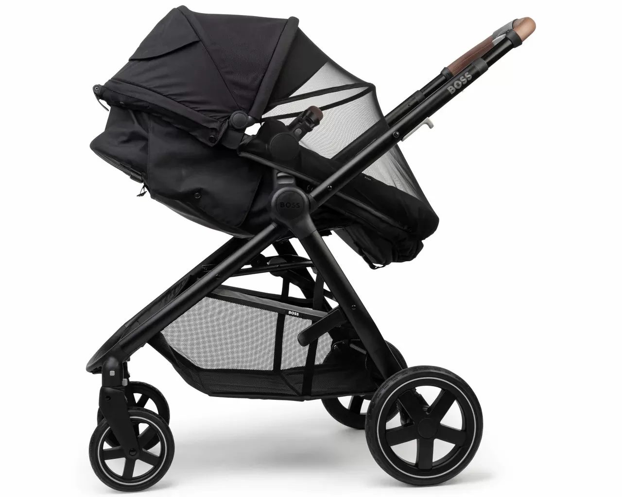 Hugo Boss J90258 09B Two In One Compact Stroller Black Pram