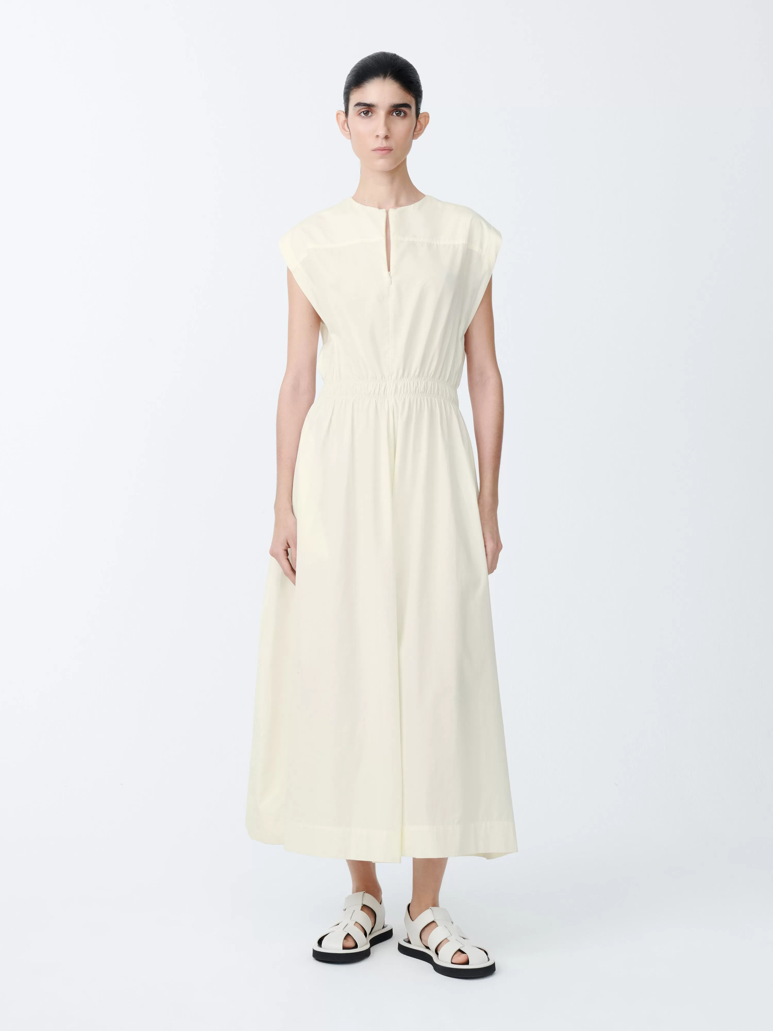 Katrine Dress in Parchment